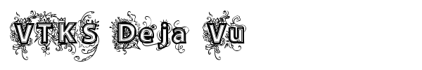 VTKS Deja Vu font preview